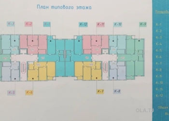 1 комнатная квартира, 7 этаж, 71 м²
