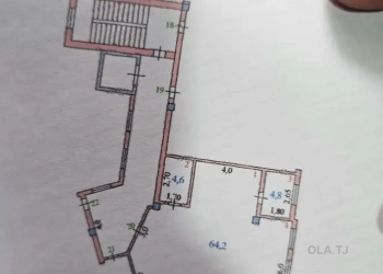 2 комнатная квартира, 5/, 73 м²