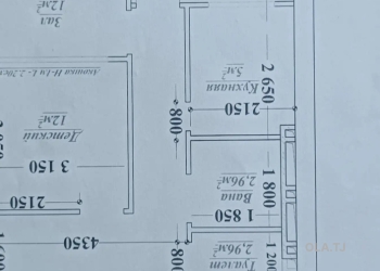 1 комнатная квартира, 6 этаж, 57 м²