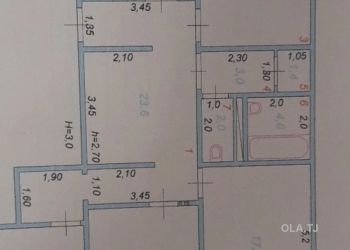 4 комнатная квартира, 6, 154 м²