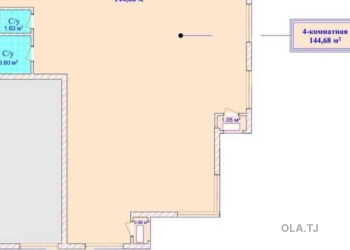 4 комнатная квартира, 9, 145 м²