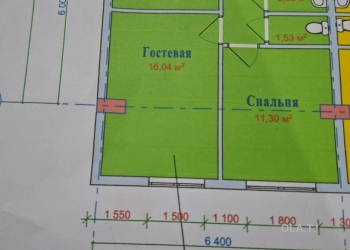 2 комнатная квартира, 6 этаж, 60 м²