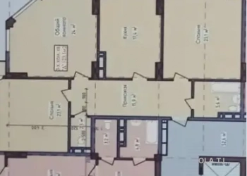 3 комнатная квартира, 9 этаж, 123 м²