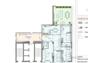 4 комнатная квартира, 16, 155 м²