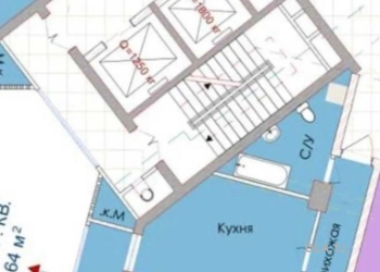 1 комнатная квартира, 15 этаж, 64 м²