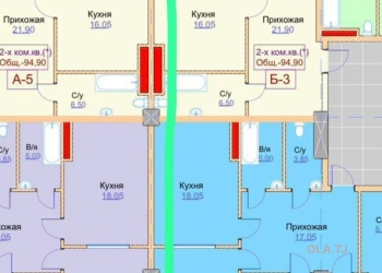 5 комнатная квартира, 18 этаж, 195 м²
