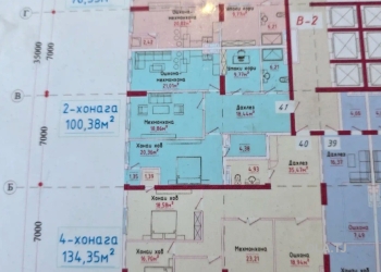 4 комнатная квартира, 14, 134 м²