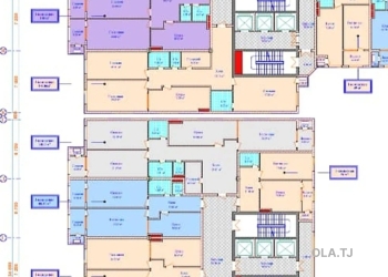 3 комнатная квартира, 6 этаж, 1 м²