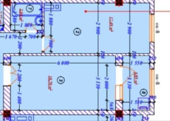 1 комнатная квартира, 6 этаж, 57 м²