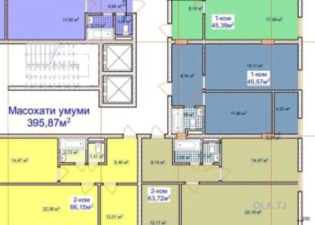 1 комнатная квартира, 5 этаж, 46 м²