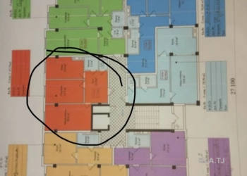 2 комнатная квартира, 6 этаж, 68 м²