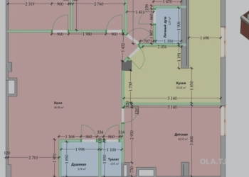 4 комнатная квартира, 6, 180 м²