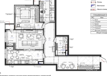 3 комнатная квартира, 4 этаж, 113 м²