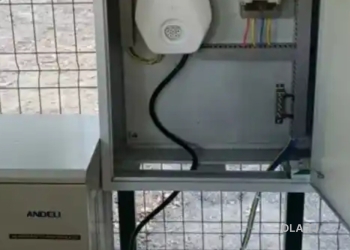 установка зарядного устройства  для электромобили