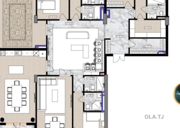 6 комнатная квартира, 10 этаж, 309 м²