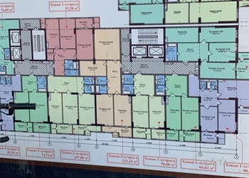 2 комнатная квартира, 6 этаж, 107 м²