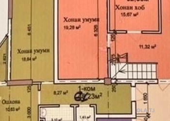 1 комнатная квартира, 12 этаж, 49 м²