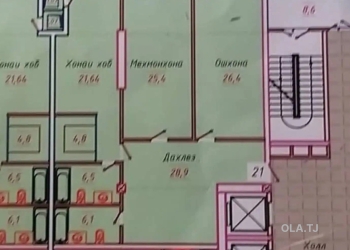 2 комнатная квартира, 6 этаж, 121 м²
