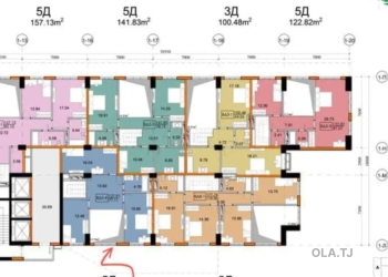 5 комнатная квартира, 3 этаж, 148 м²