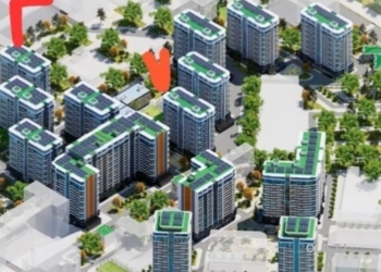 1 комнатная квартира, 15 этаж, 64 м²