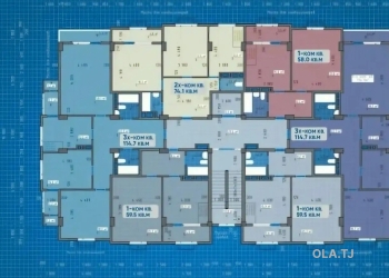 4 комнатная квартира, 10, 123 м²
