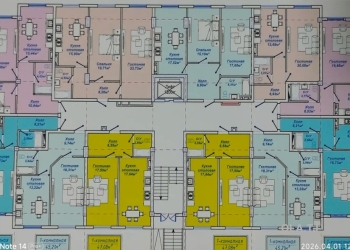 1 комнатная квартира, 4 этаж, 39 м²