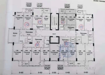 2 комнатная квартира, 5 этаж, 68 м²