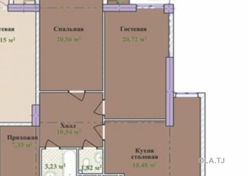2 комнатная квартира, 15 этаж, 86 м²