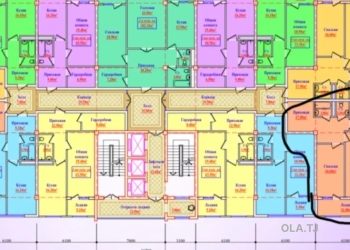 4 комнатная квартира, 13, 100 м²